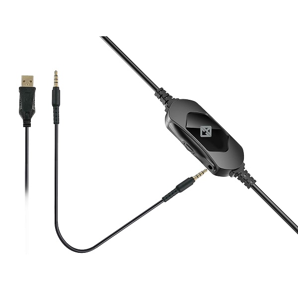 Cosmic Byte Oberon 7.1 RGB Gaming Headset with Dual Input USB and 3.5mm Jack and Detachable Microphone