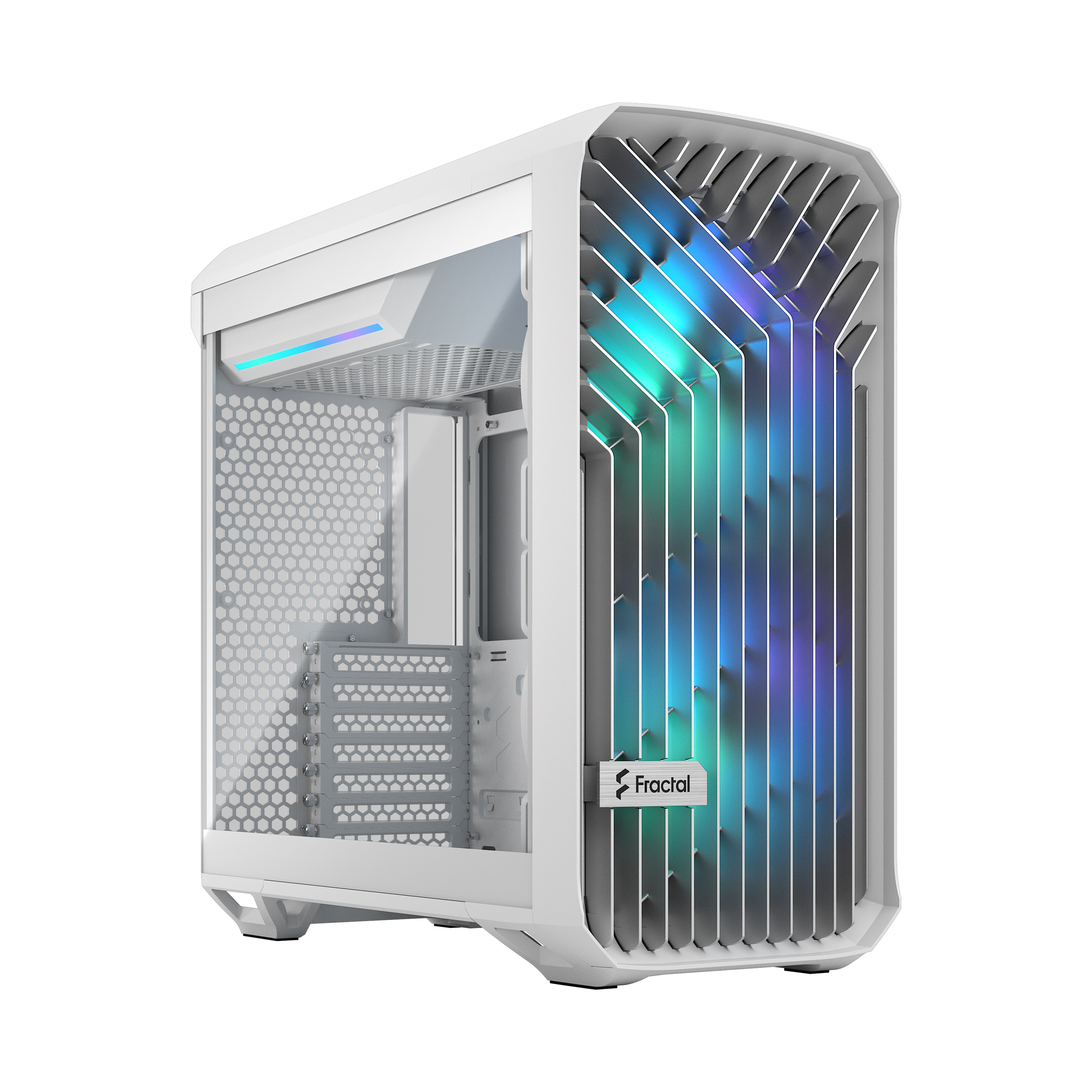 Fractal Design Torrent Compact RGB White TG Clear Tint Mid-Tower ATX Cabinet