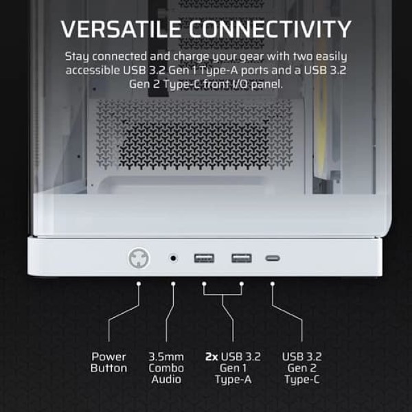 Corsair Frame 4500X RS-R ARGB Panoramic Glass E-ATX Mid Tower Cabinet White