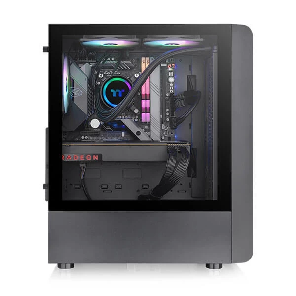 Thermaltake S200 TG ARGB Mid Tower Gaming Cabinet (Black)