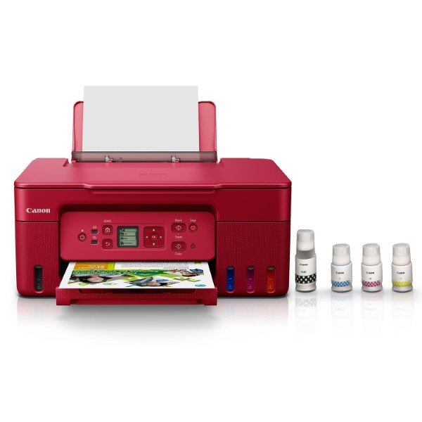 Canon PIXMA MegaTank G3770 Red All In One Inkjet Wireless Colour Printer