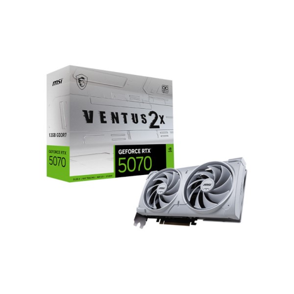 MSI RTX 5070 Ventus 2X OC White 12GB GDDR7 Graphics Card