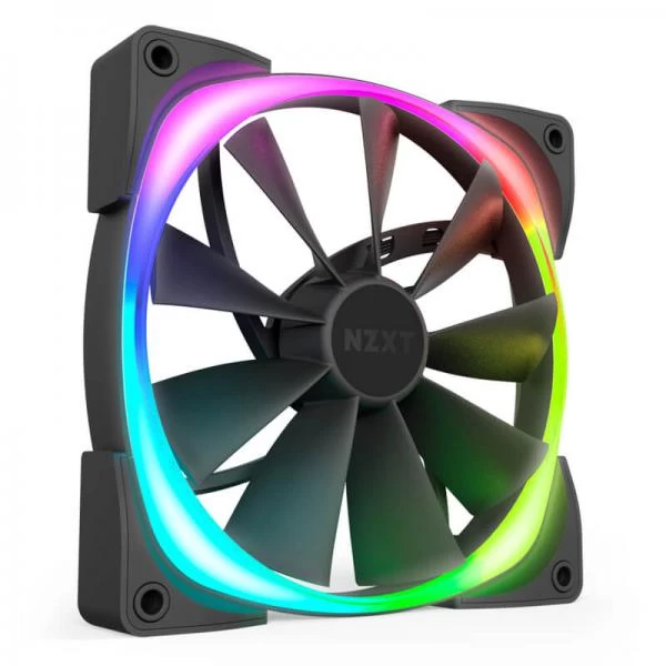 NZXT AER RGB 2 120mm Cabinet Fan Powered by Hue 2 (Single Pack)
