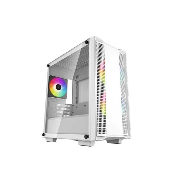 Deepcool CC360 ARGB White M-ATX Mid-Tower Cabinet with Tempered Glass side Panel