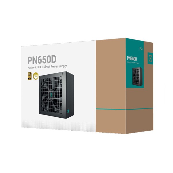 DeepCool Gamer Storm PN650D 650 watt 80 Plus Gold ATX 3.1 Power Supply