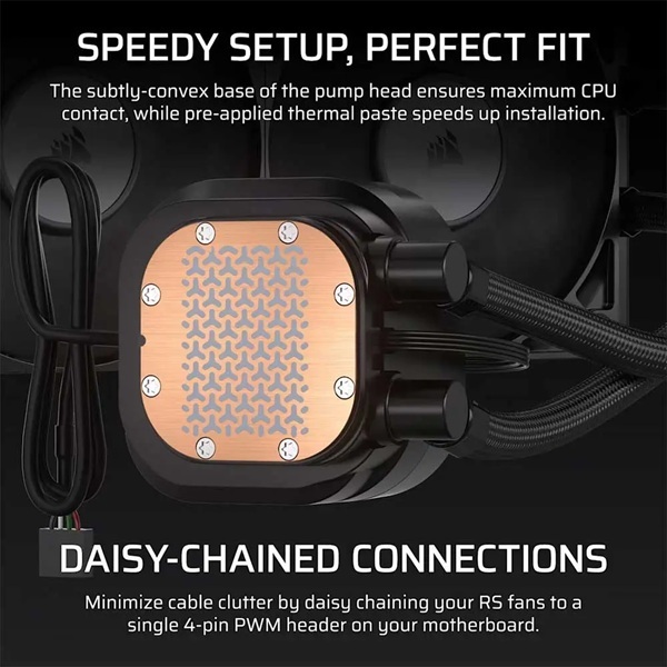 Corsair Nautilus 240 RS LCD 240mm CPU Liquid Cooler with LCD Display