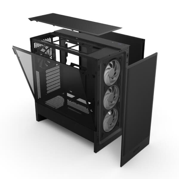 NZXT H5 Flow RGB ATX Mid-Tower Case (Black)