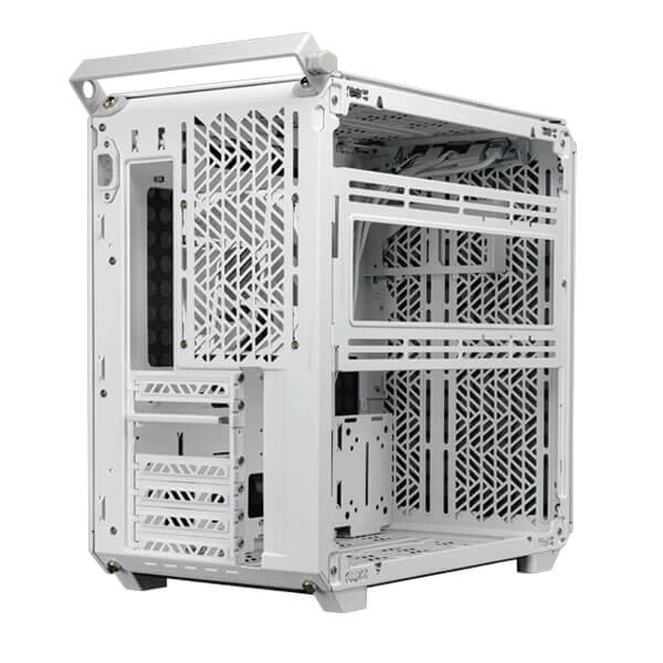 Cooler Master Qube 500 White Flatpack Mesh Mid-Tower ATX Gaming Cabinet (White)