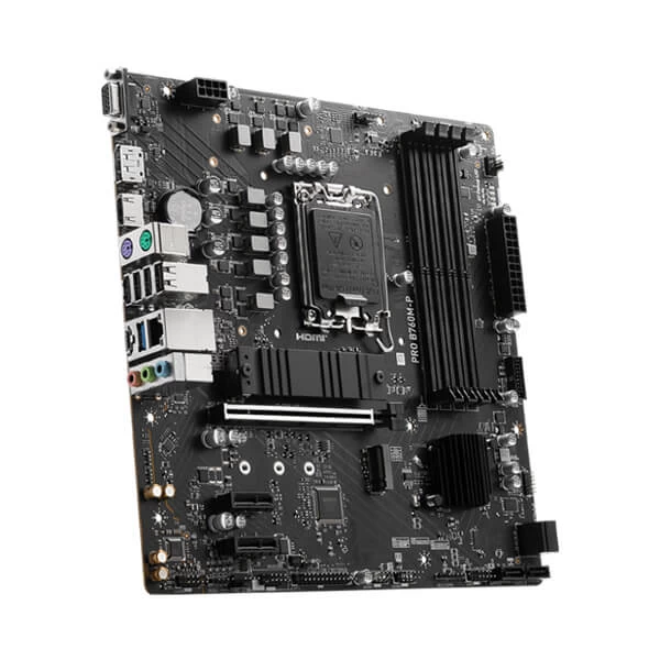 MSI PRO B760M-P DDR5 Intel 13th/12th Gen LGA1700 M-ATX Motherboard