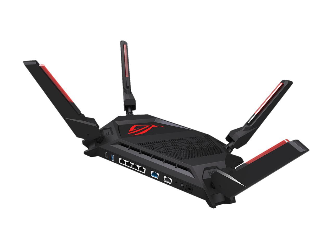 Asus ROG Rapture GT-AX6000 Dual Band WiFi 6 (802.11ax) gaming router dual 2.5g ports enhanced hardware and AI mesh