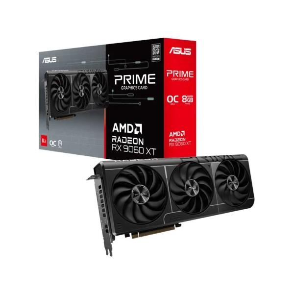 ASUS Prime Radeon RX 9060XT OC Edition 8GB Graphics Card
