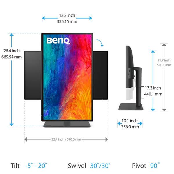 BenQ PD2506Q 25-Inch 2K QHD IPS Panel HDR 60Hz 5ms Designer Monitor