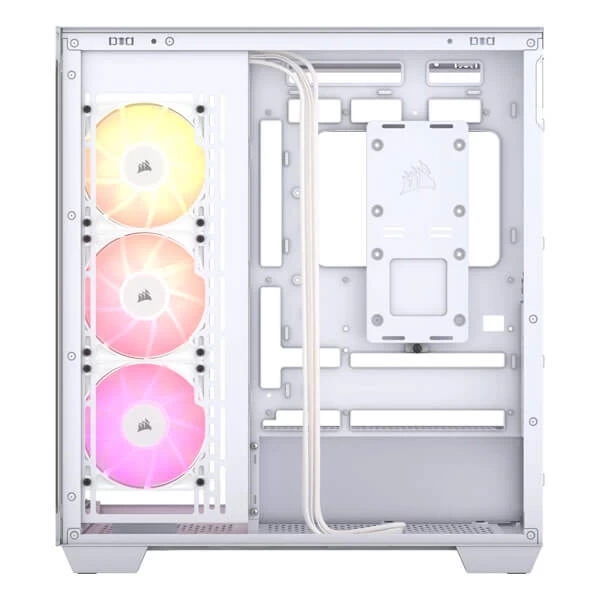 Corsair 3500X ARGB White Mid-Tower E-ATX Gaming Cabinet with tempered Glass Side Panel
