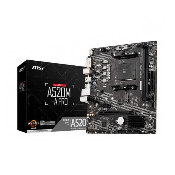 MSI A520M-A PRO DDR4 AMD AM4 M-ATX Motherboard