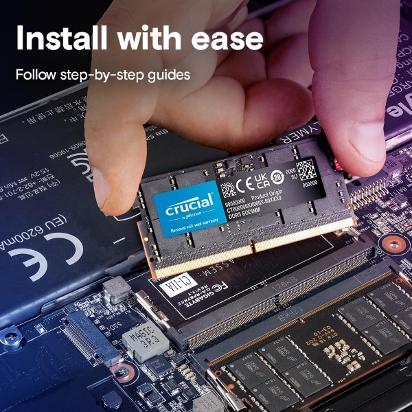 Crucial Basics 16GB 5600MHz DDR5 SODIMM Laptop Memory