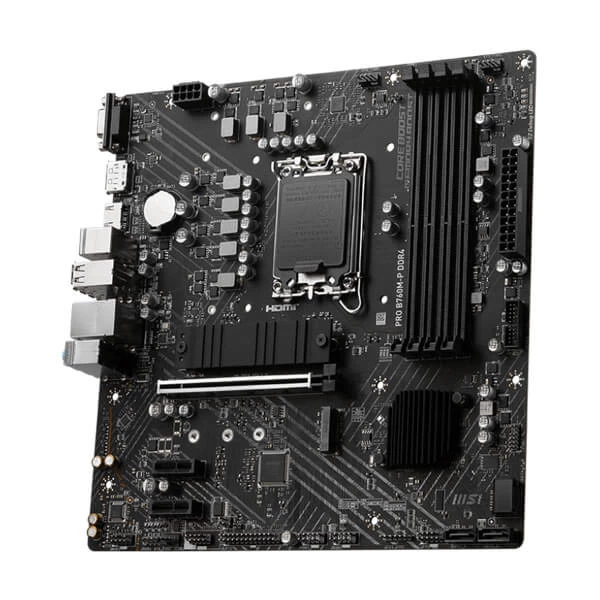MSI PRO B760M-P DDR4 Intel 13th/12th Gen LGA 1700 M-ATX Motherboard