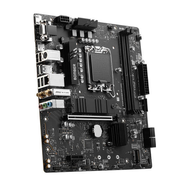 MSI B760M Bomber Wifi DDR4 Intel LGA1700 M-ATX Motherboard