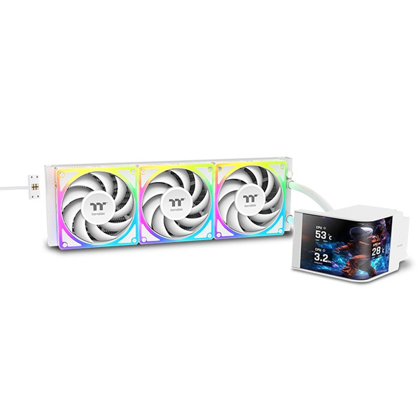 Thermaltake MAGCurve 360 Ultra ARGB Sync AIO 360MM Liquid Cooler White
