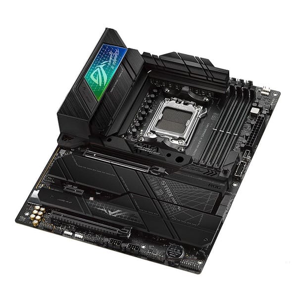 Asus Rog Strix X670E-F Gaming WIFI AMD AM5 LGA 1718 DDR5 ATX motherboard with Ryzen 7000 Series processor support