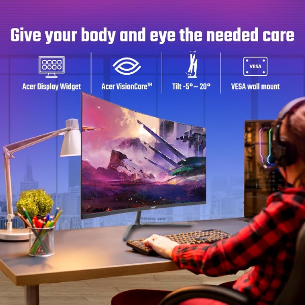 Acer ED320QR-H 32-inch FHD 100hz 1ms Curved VA panel Monitor