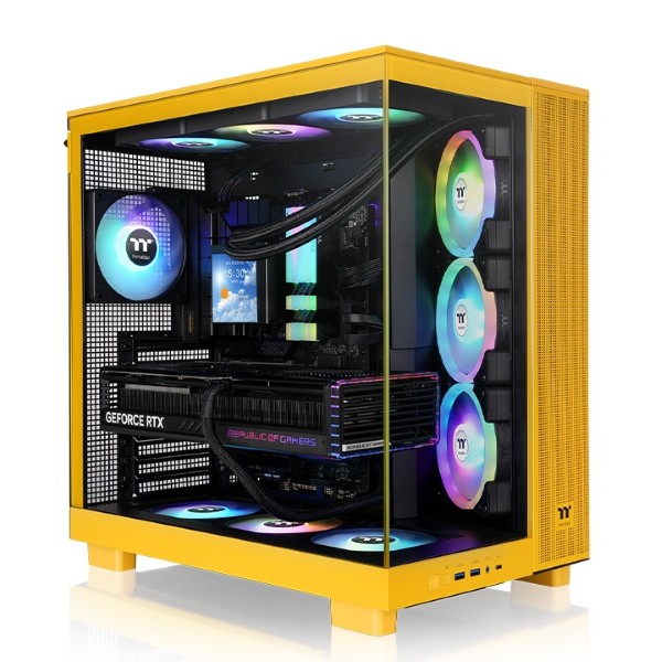 Thermaltake View 380 XL TG ARGB Bumblebee Edition Mid Tower Gaming Cabinet (Yellow)