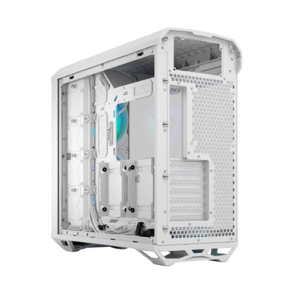 Fractal Design Torrent RGB White TG Clear Tint E-ATX Mid Tower Cabinet White