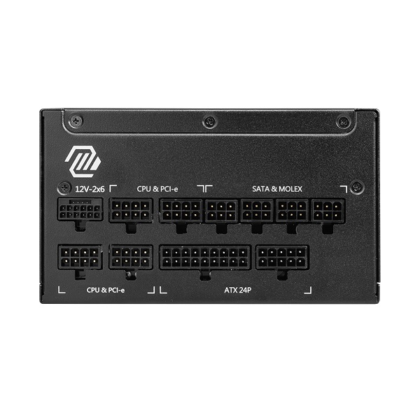 MSI MAG A1000GL PCIe5 1000 Watt ATX 3.1 PCIe5 80 Plus Gold Certified Power Supply