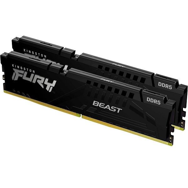 Kingston Fury Beast 32GB (16GB X 2) 6000Mhz CL30 DDR5 Desktop Memory With AMD Expo (Black)