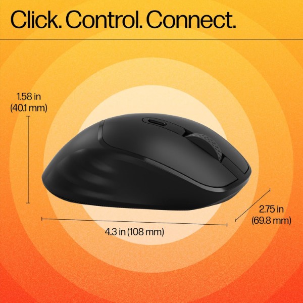 HP M120 Wireless Mouse with USB-A 2.4ghz nano Dongle
