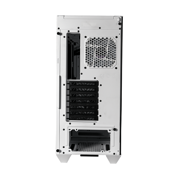Cooler Master MasterCase HAF 500-White ARGB ATX Gaming Cabinet with Tempered Glass Side Panel (White)