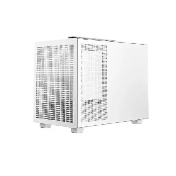 DeepCool CH160 White M-ATX Mini-Tower Cabinet With Tempered Glass Side Panel (White)