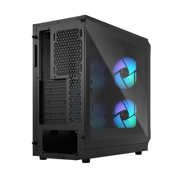 Fractal Design Focus 2 RGB Mid-Tower ATX Cabinet with Front Mesh and Tempered Glass Side Panel (Black)