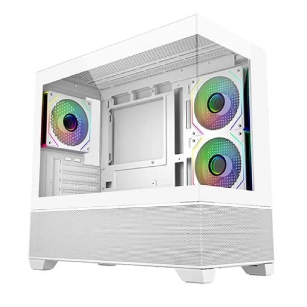 Cooler Master Elite 490 ARGB White M-ATX Mini Tower Gaming Cabinet