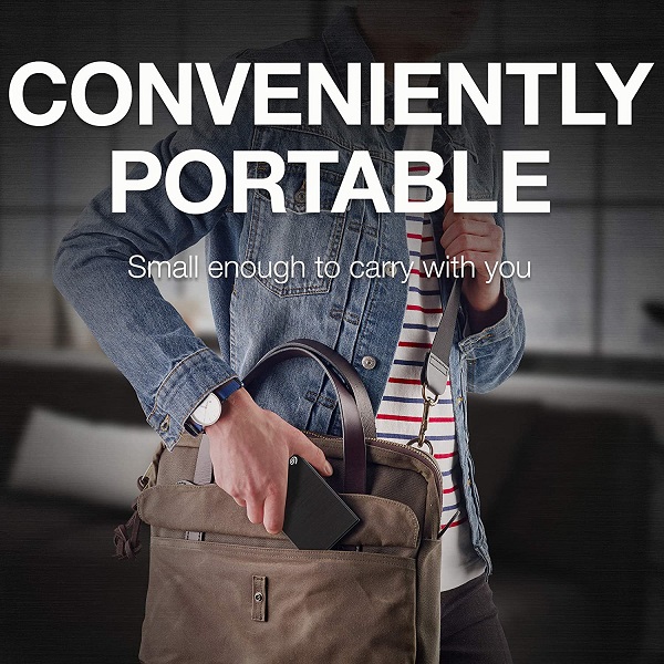 Seagate OneTouch 5TB External Hard Drive with Password Protection for Windows and Mac (Black)