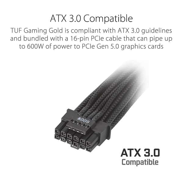 Asus TUF Gaming 750G 750 Watt 80 Plus Gold Certified ATX3.1 power supply