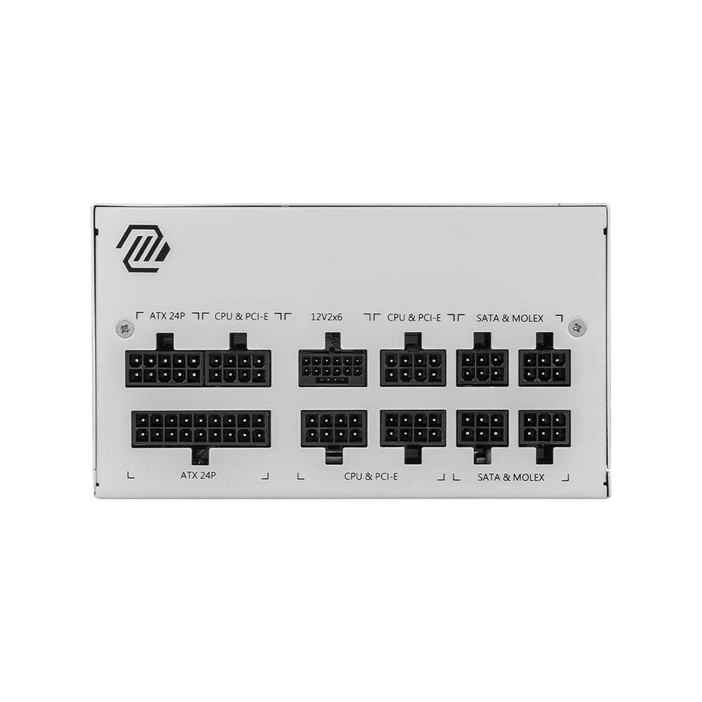 MSI MAG A850GL White PCIe5 850 Watt ATX 3.1 80 Plus Gold Certified Power Supply