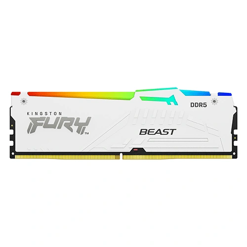 Kingston Fury Beast RGB 32Gb 6000MHz DDR5 Desktop Memory White