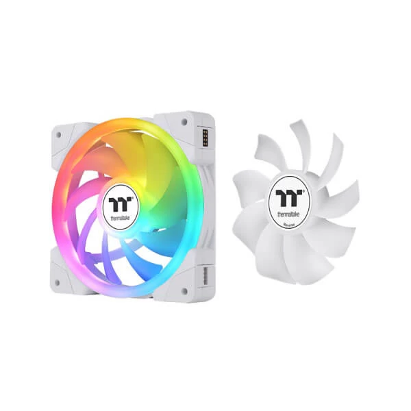 Thermaltake Swafan EX12 White ARGB Sync Triple Pack Cabinet Fan (White)