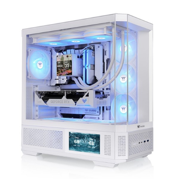 Thermaltake View 370 TG ARGB Mid Tower ATX cabinet (White)