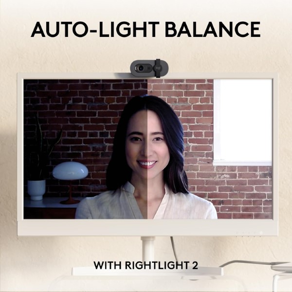 Logitech Brio 105 Full HD Business Webcam with Auto-light Balance