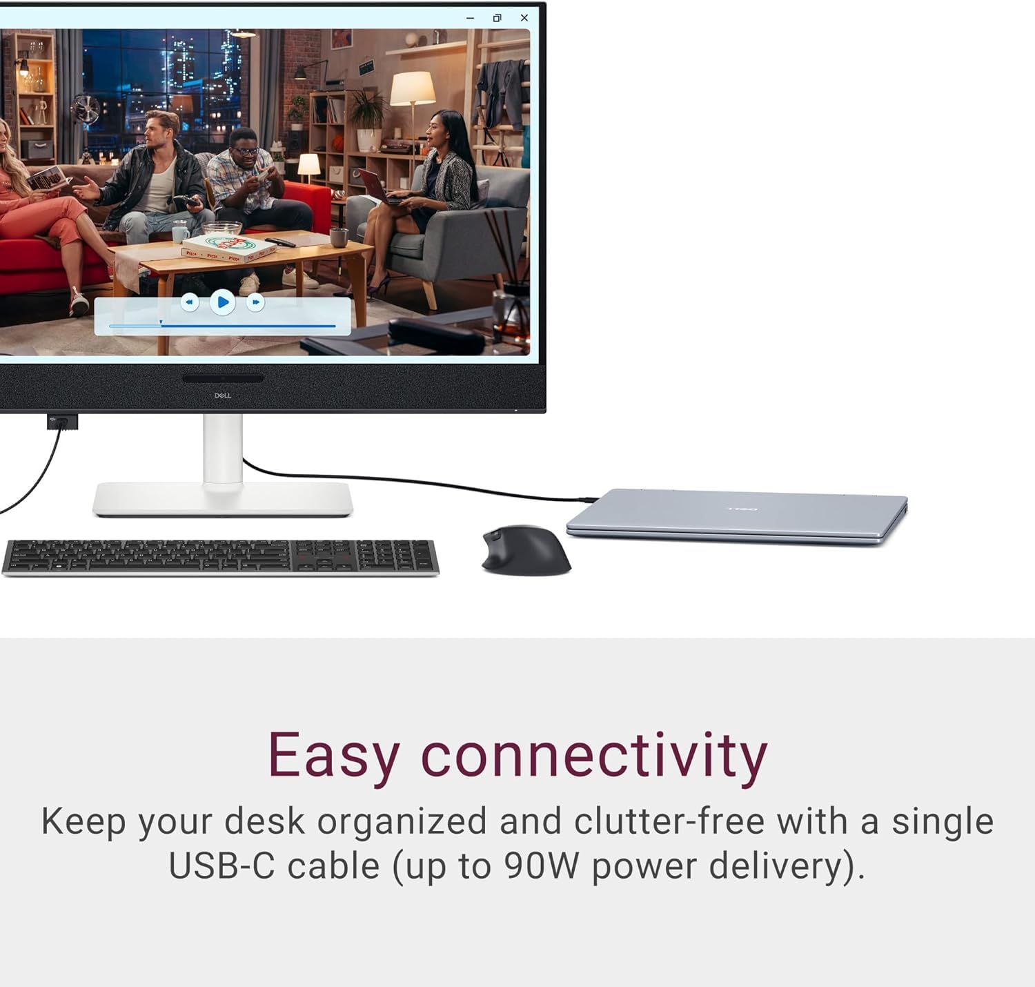 Dell S3225QC 32-Inch 4K 120Hz 0.03Ms OLED Panel Monitor With Type-C and Speaker