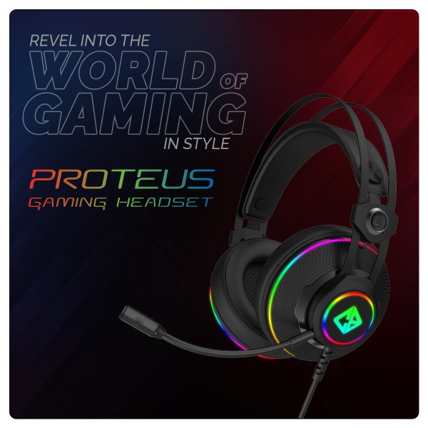 Cosmic Byte Proteus Headset Dual Input USB and 3.5mm, 7.1 Surround Sound