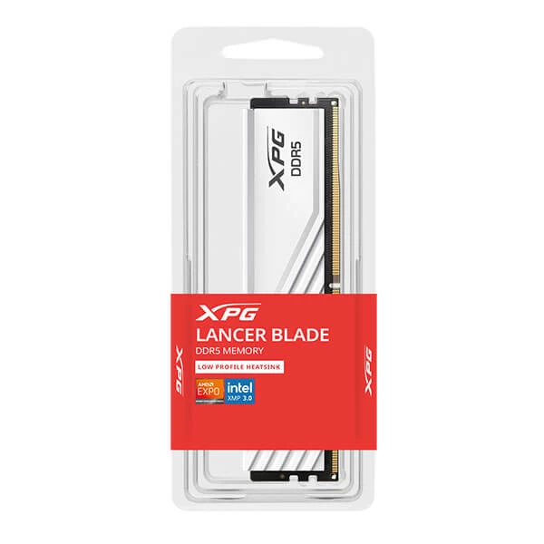 Adata XPG Lancer Blade 32GB Wh (32GB X 1) 6000Mhz DDR5 Desktop Memory (White)