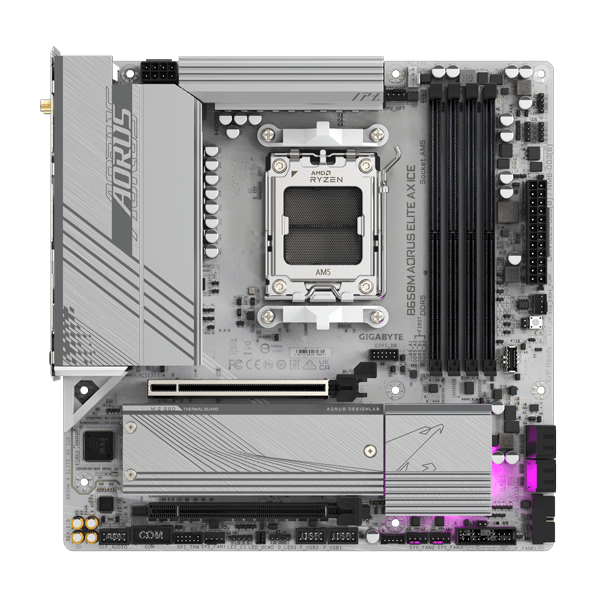 Gigabyte B650M Aorus Elite AX ICE WIFI AMD AM5 DDR5 M-ATX Motherboard