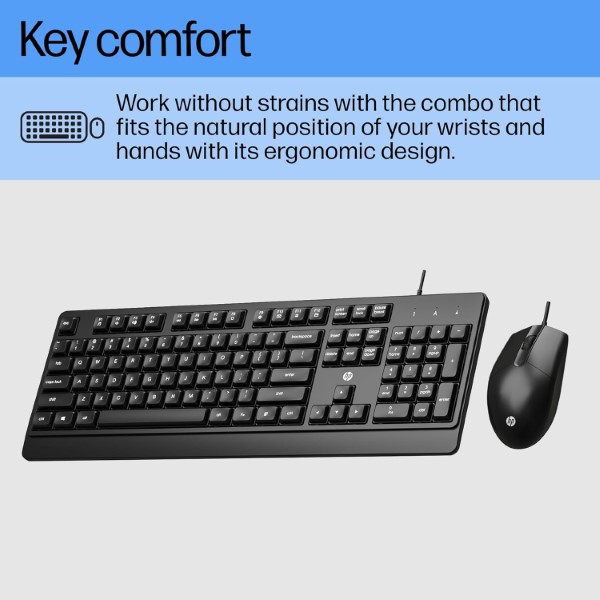 HP KM180 Wired Keyboard and Mouse Combo