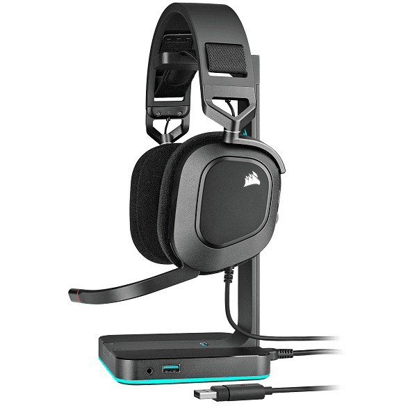 Corsair HS80 RGB Wired Gaming Headset With USB connection and Dolby 7.1 Sound (Carbon Black)