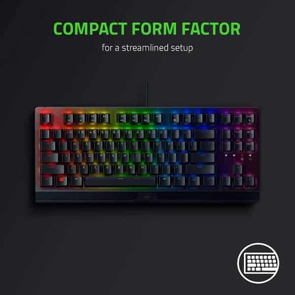 Razer BlackWidow V3 Tenkeyless Mechanical Gaming Keyboard (Green Switch)