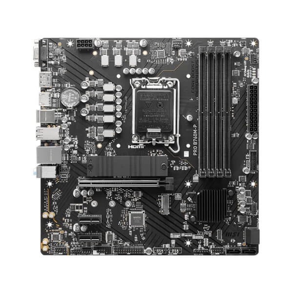 MSI PRO B760M-P DDR5 Intel 13th/12th Gen LGA1700 M-ATX Motherboard