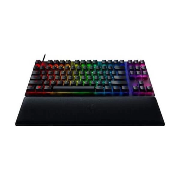 Razer Huntsman V2 Tenkeyless Mechanical Gaming Keyboard with Clicky Purple Switch (Black)
