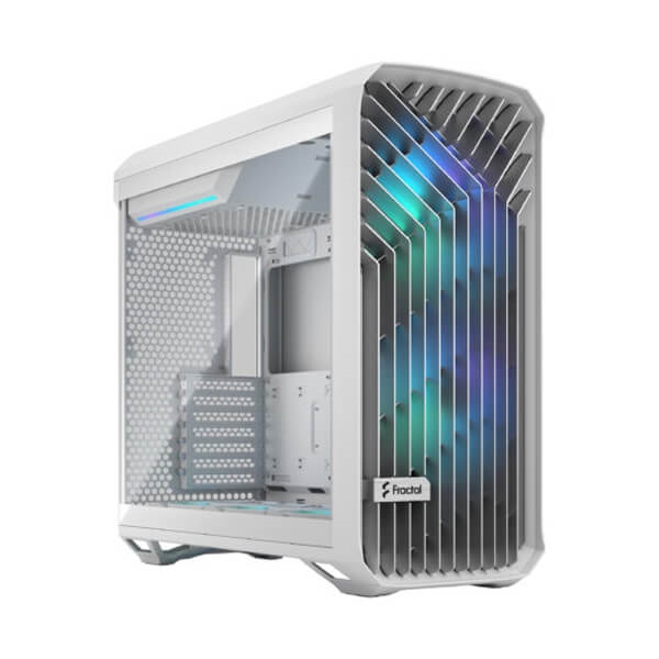 Fractal Design Torrent RGB White TG Clear Tint E-ATX Mid Tower Cabinet White